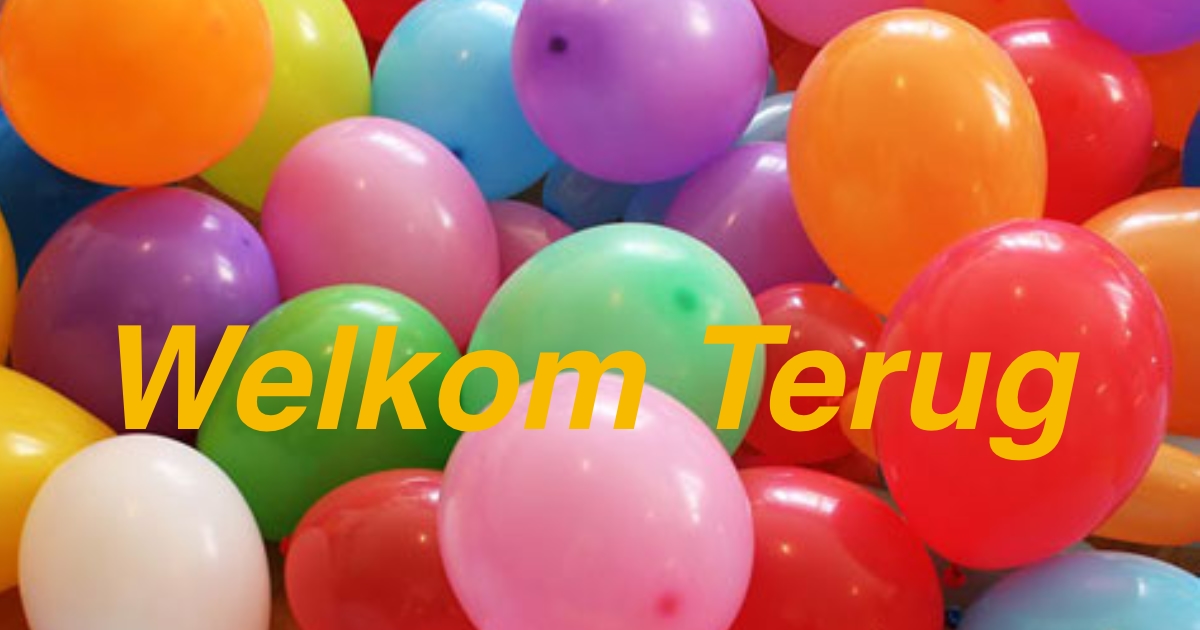 welkom terug